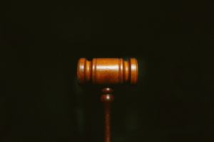 a brown wooden gavel used by a court judge